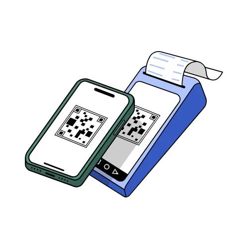 Payment wallet with QR code scanning